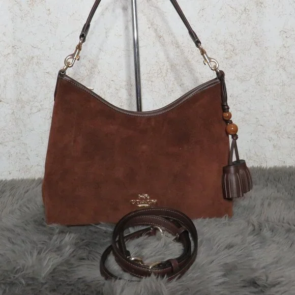 Coach Laural Shoulder Bags with Tassels (Vintage Brown) - Picture 2 of 6